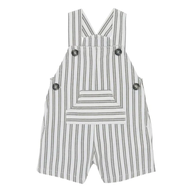 Stripes overalls | White