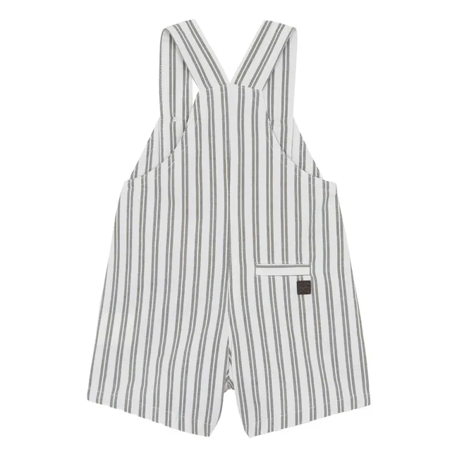 Stripes overalls | White