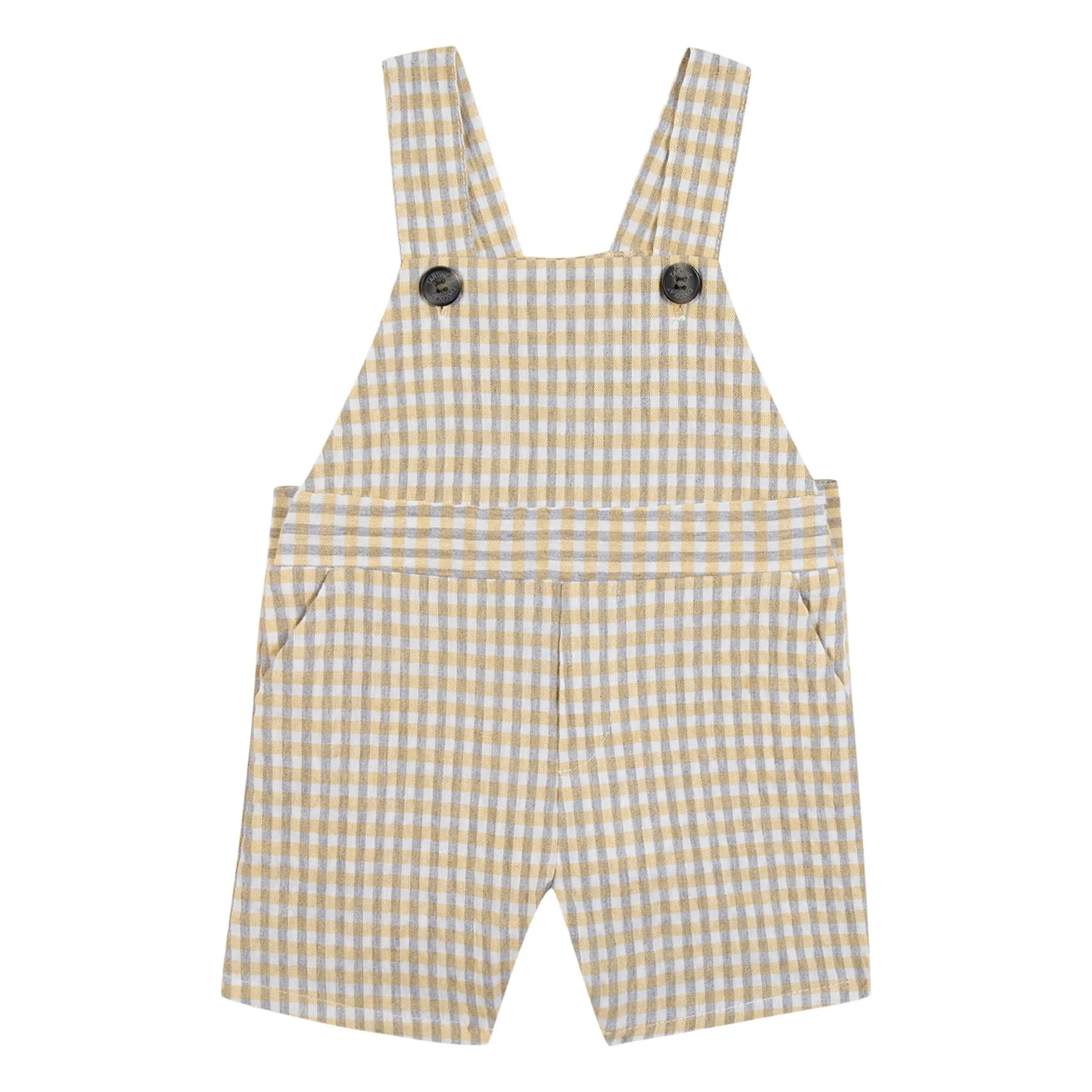 Tartine Et Chocolat Men's Yellow Vichy Overalls
