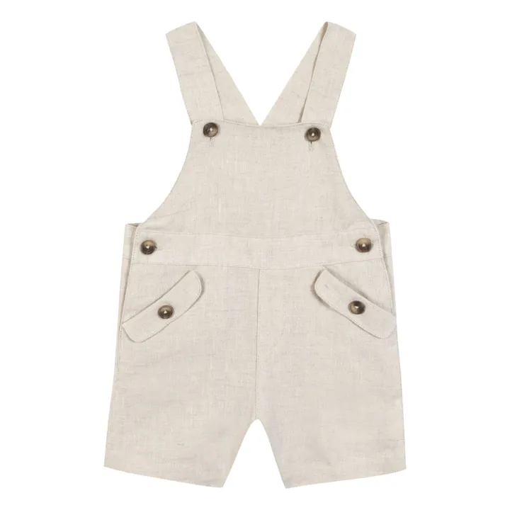 Salopette Lin | Sable- Image produit n°0