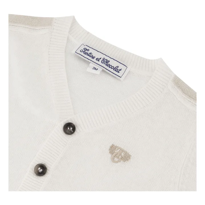 Gilet Rayure | Ecru- Image produit n°2