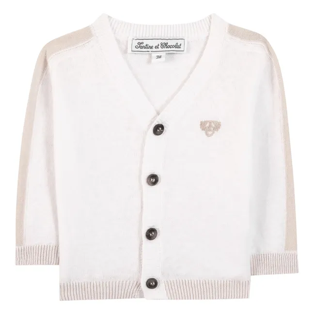 Stripe Vest | Ecru