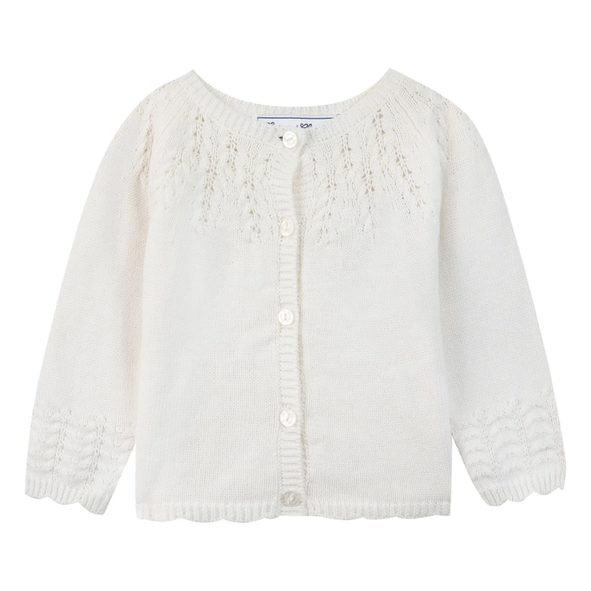 Gilet Maille | Blanc- Image produit n°0