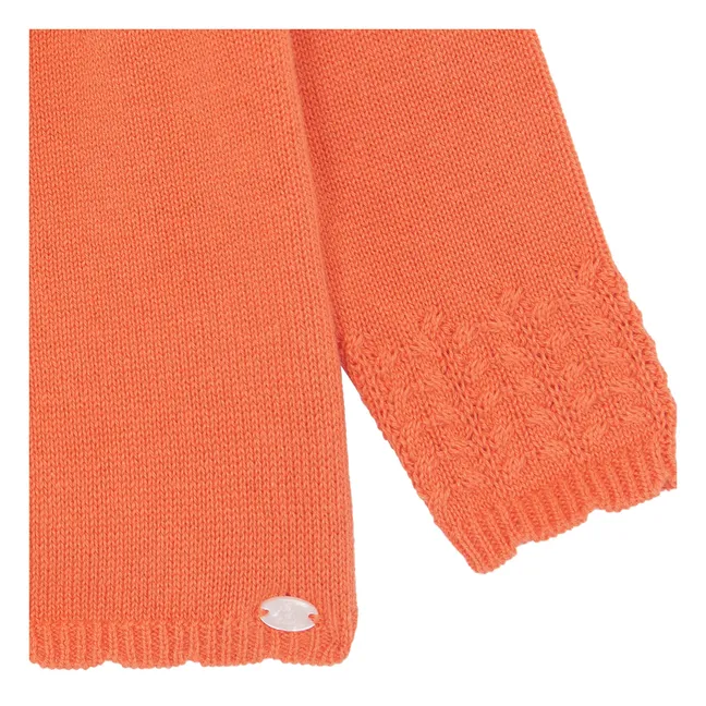 Strickweste | Korallenfarben