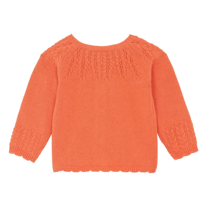 Gilet Maille | Corail- Image produit n°1