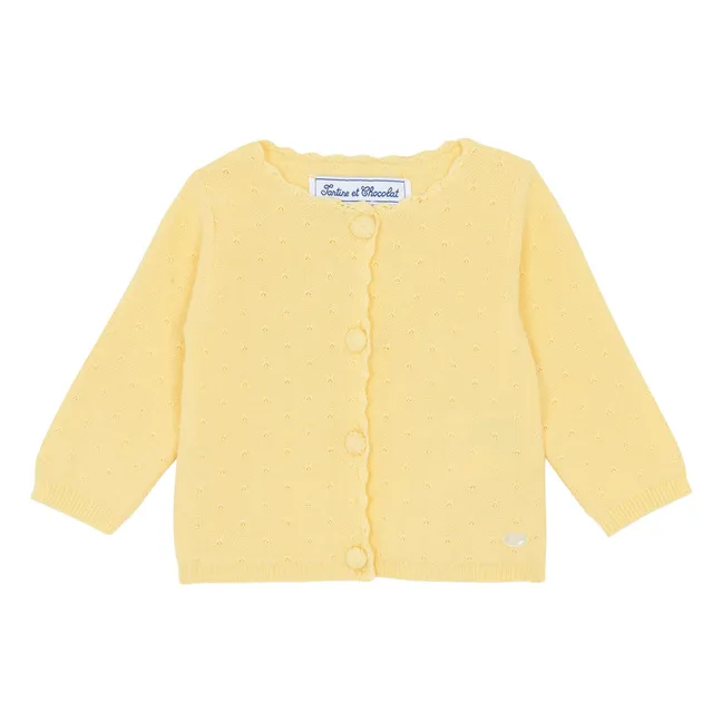 Gilet a punta | Giallo