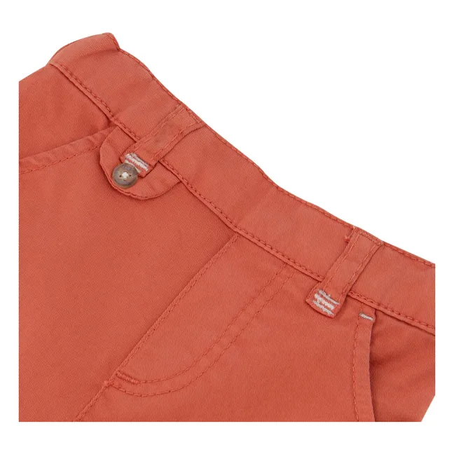 Pantaloni in twill | Arancione