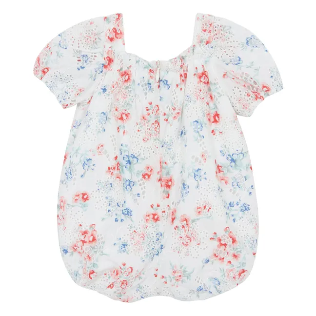 Openwork romper | White