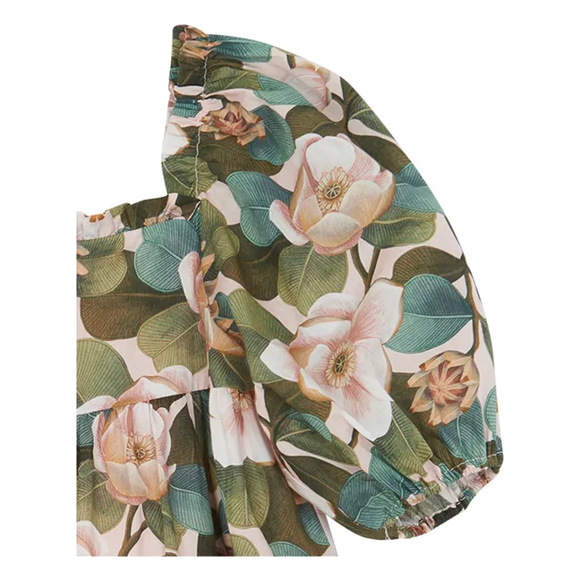 Kleid Blumen | Khaki