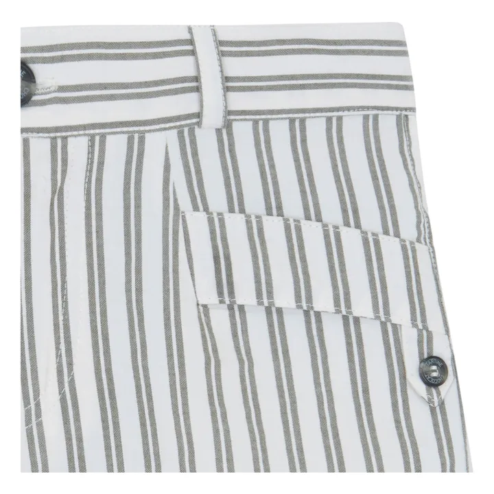 Short Rayé | Ecru- Image produit n°4
