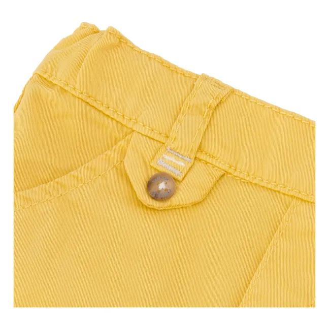 Short Twill Shorts | Yellow