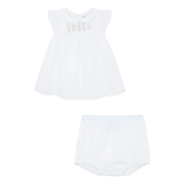 Set abito e fiore | Bianco