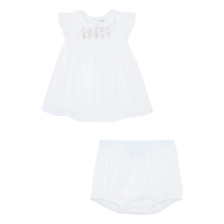 Ensemble Robe et Bloomer | Blanc- Image produit n°3