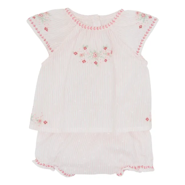 Blouse and Bloomer Set  | Pale Pink