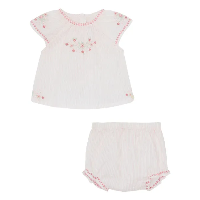 Blouse and Bloomer Set  | Pale Pink