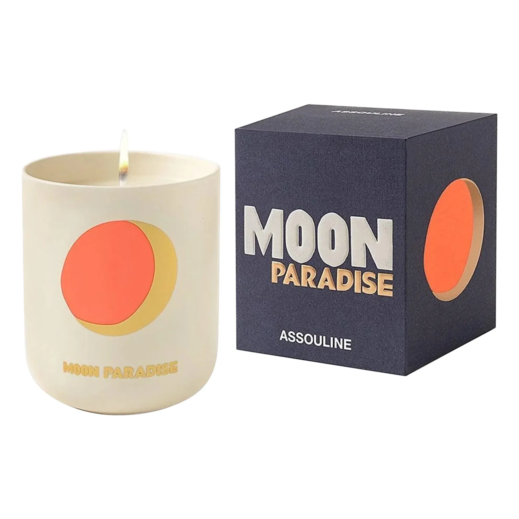 Assouline Midnight Blue Moon Paradise Ceramic Candle