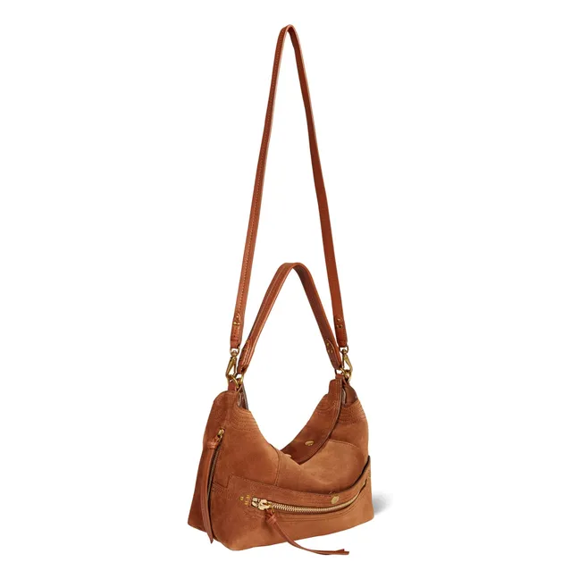 Lucky Bolso Hobo Terciopelo corteza | Caramelo
