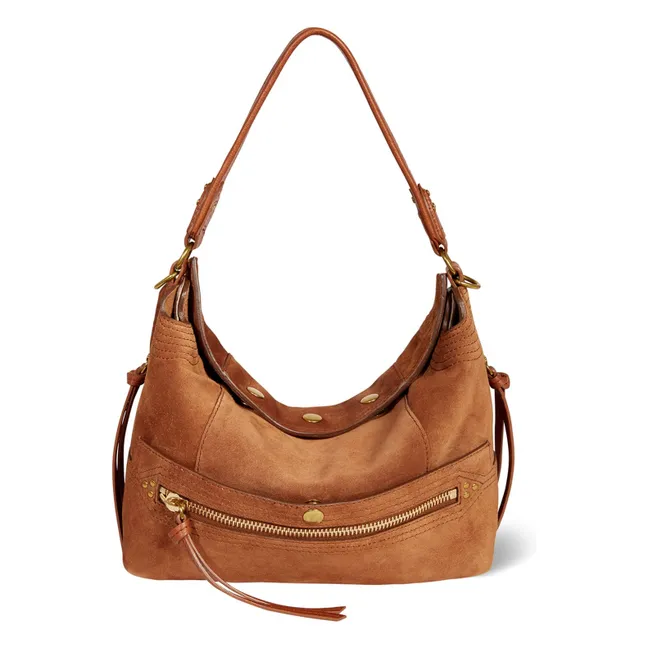 Lucky Bolso Hobo Terciopelo corteza | Caramelo