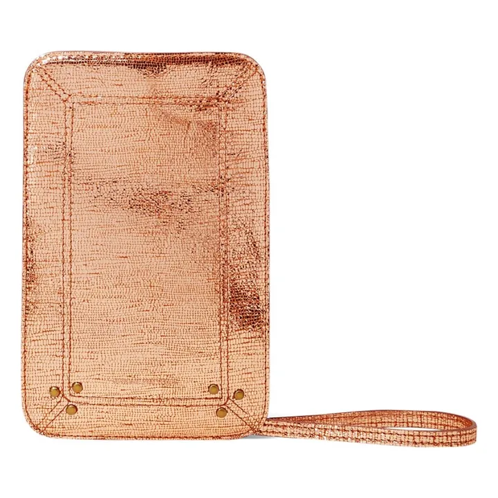 Funda de teléfono Chèvre Lamé | Oro rosado- Imagen del producto n°0