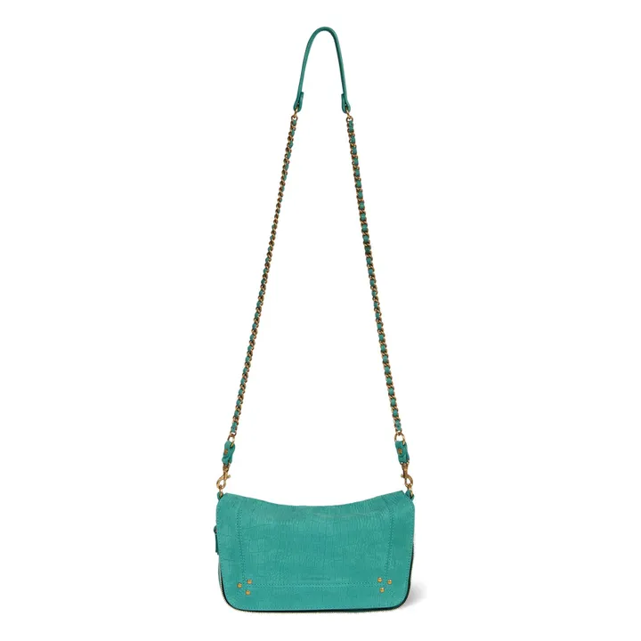 Bolso Bobi S Taurillon estampado cocodrilo | Turquoise- Imagen del producto n°5