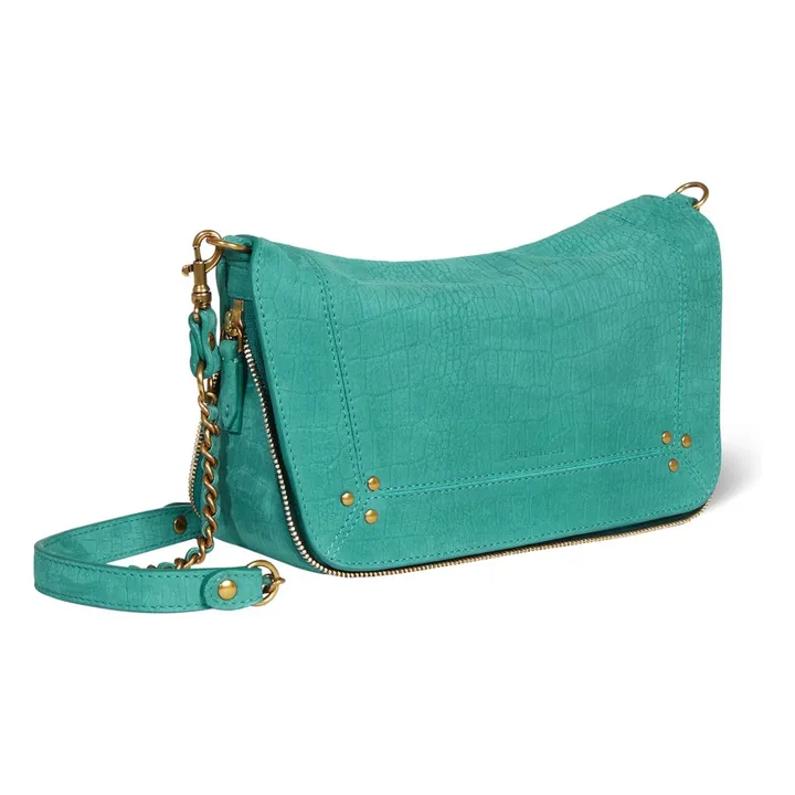 Bolso Bobi S Taurillon estampado cocodrilo | Turquoise- Imagen del producto n°3