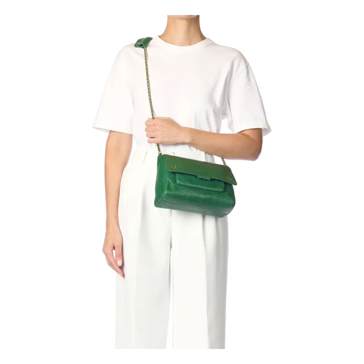 Borsa Lulu M Agnello | Verde- Immagine del prodotto n°1