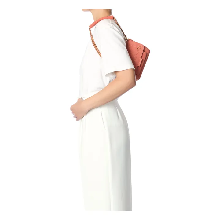 Bolso Lulu S Taurillon estampado cocodrilo | Terracotta- Imagen del producto n°2