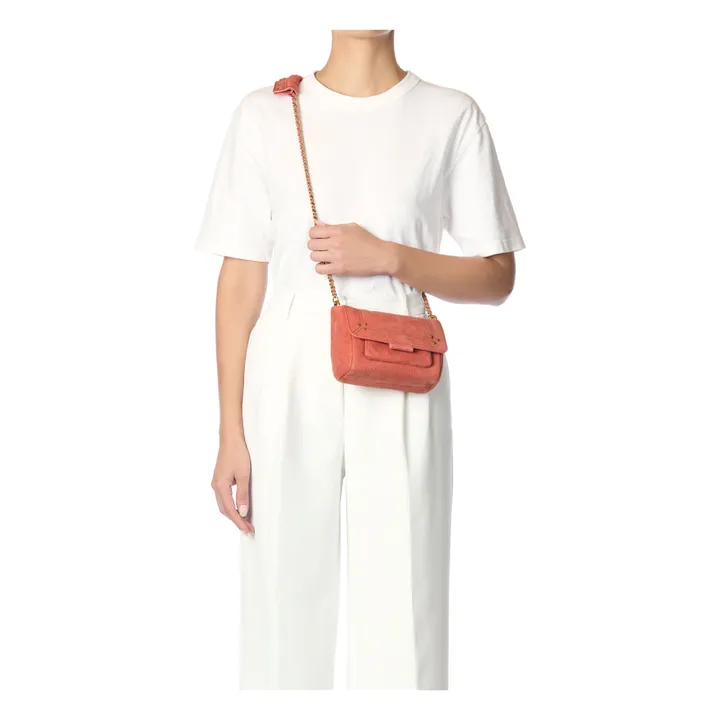 Bolso Lulu S Taurillon estampado cocodrilo | Terracotta- Imagen del producto n°1