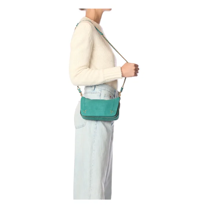 Bolso Bobi S Taurillon estampado cocodrilo | Turquoise- Imagen del producto n°2