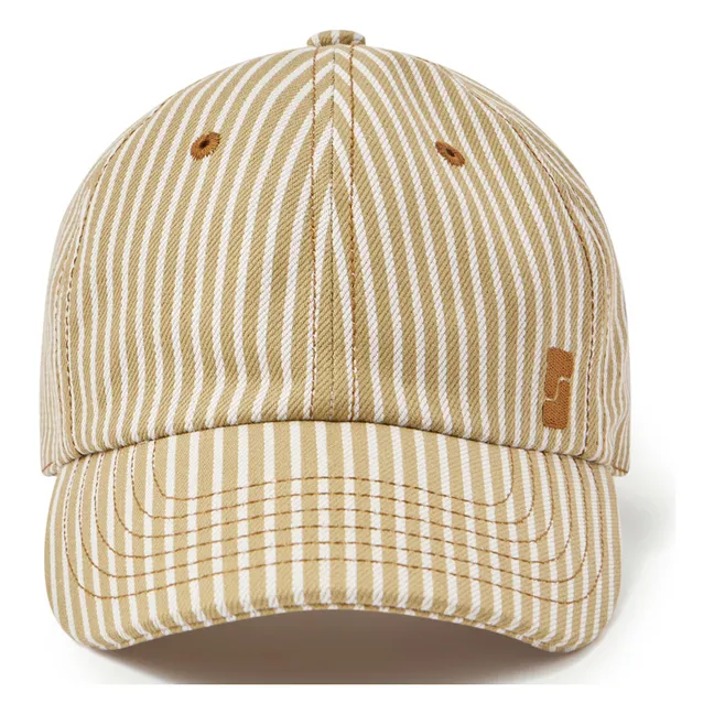 Serena Kappe Streifen | Beige