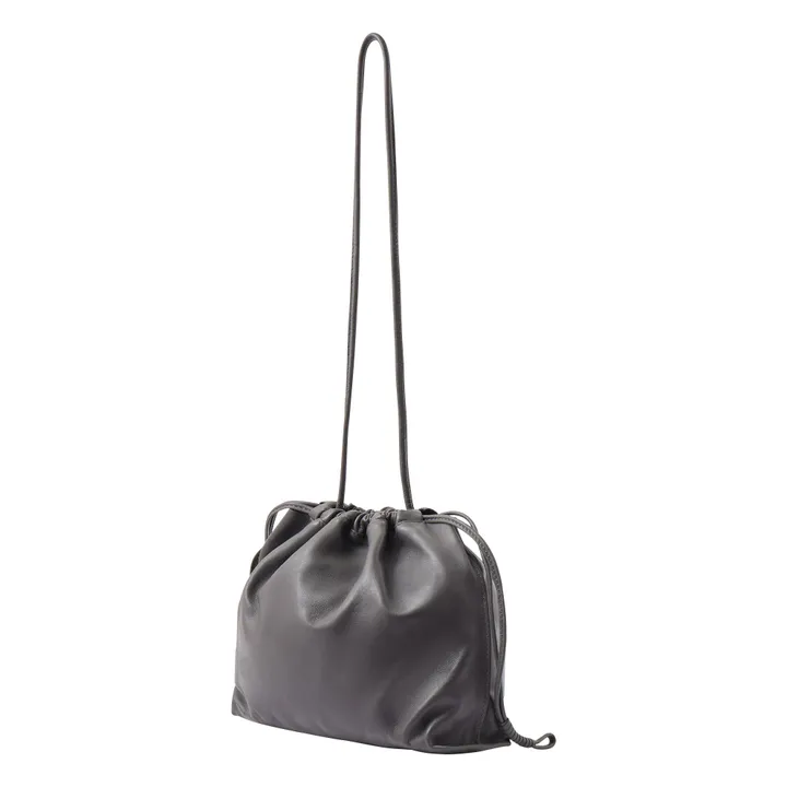 Sac Suzette Cuir | Gris anthracite- Image produit n°2