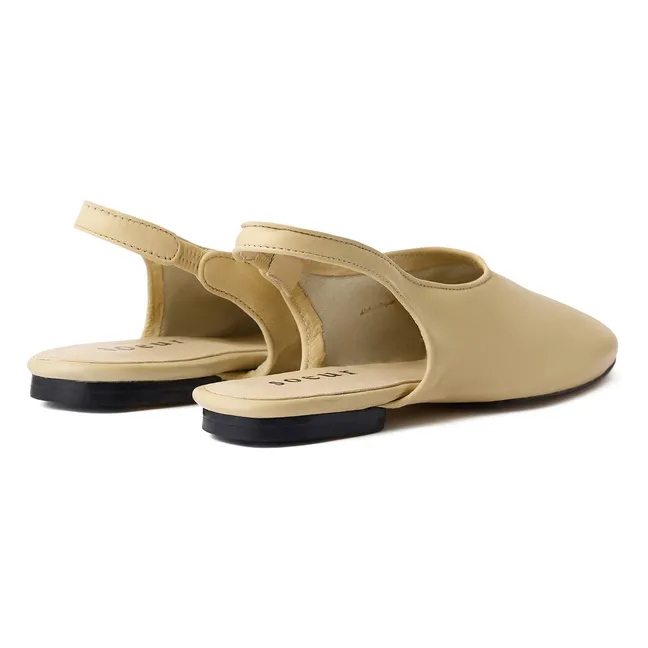 Bailarinas de piel Emmett | Crema