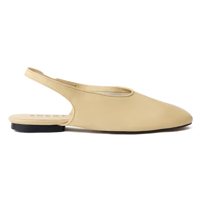 Bailarinas de piel Emmett | Crema
