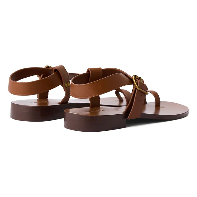 Sandalen Delhi Leder | Natur