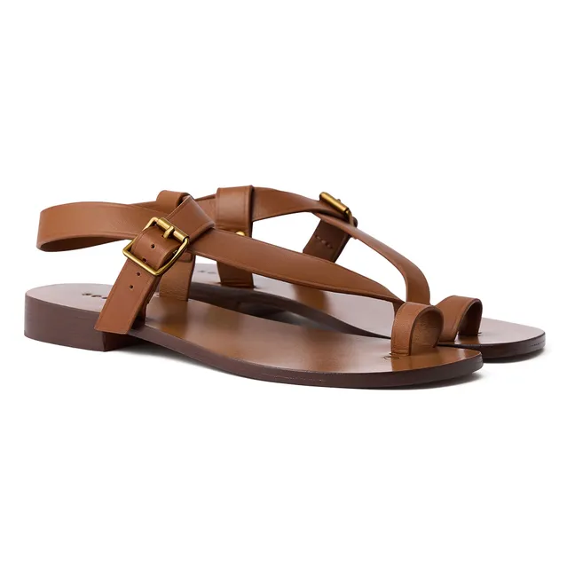 Sandalen Delhi Leder | Natur