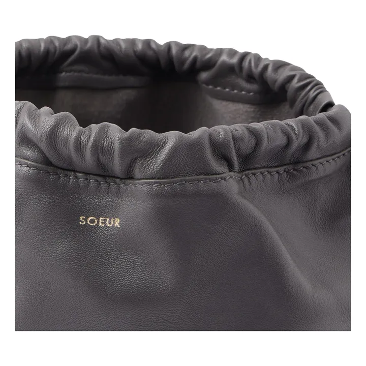 Sac Suzette Cuir | Gris anthracite- Image produit n°4