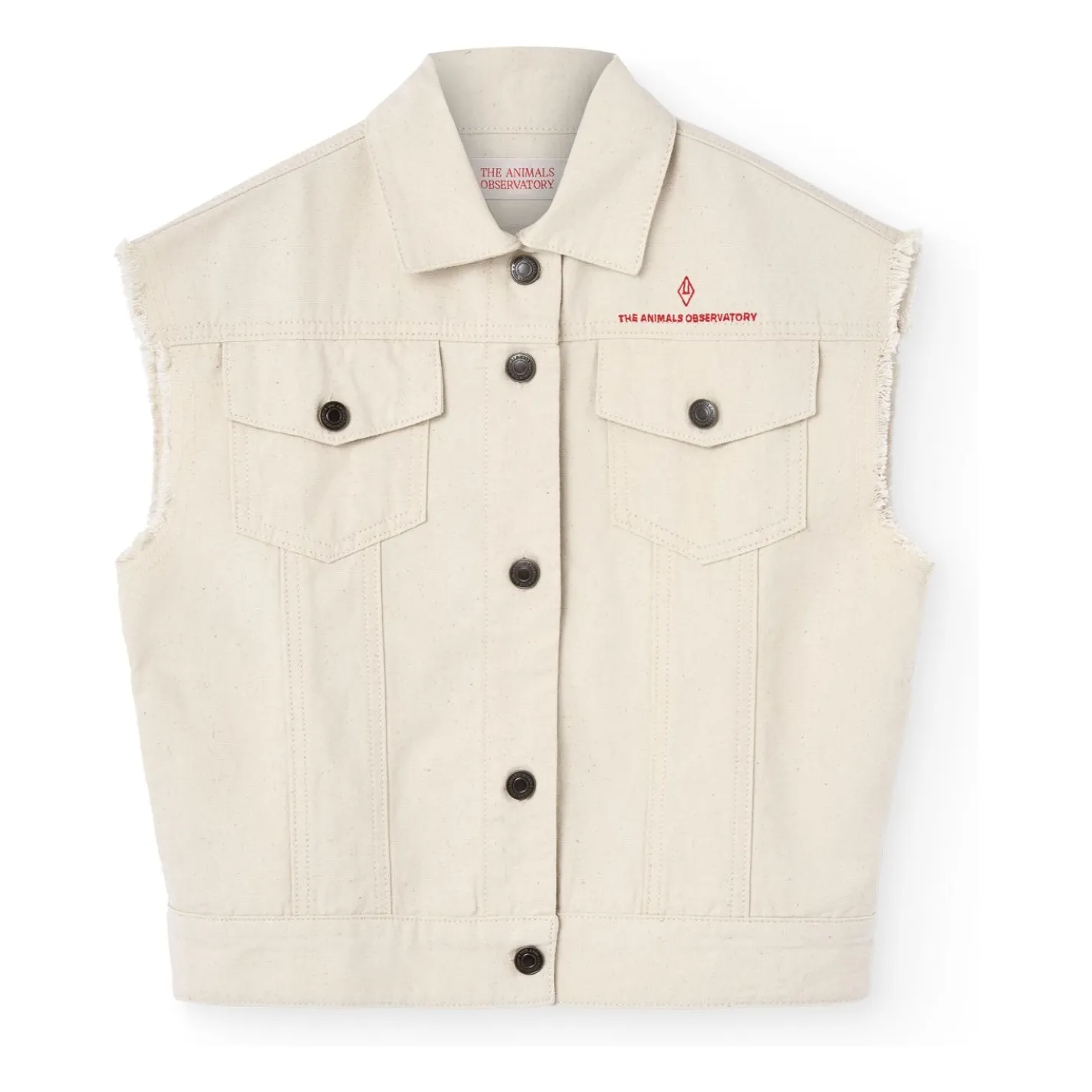 The Animals Observatory Ecru Hog Sleeveless Jacket