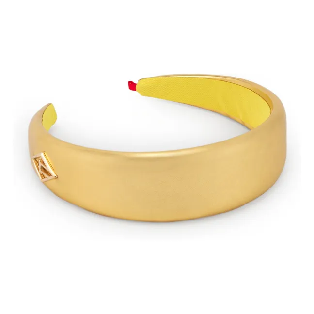 Cerchietto con diadema | Dorato