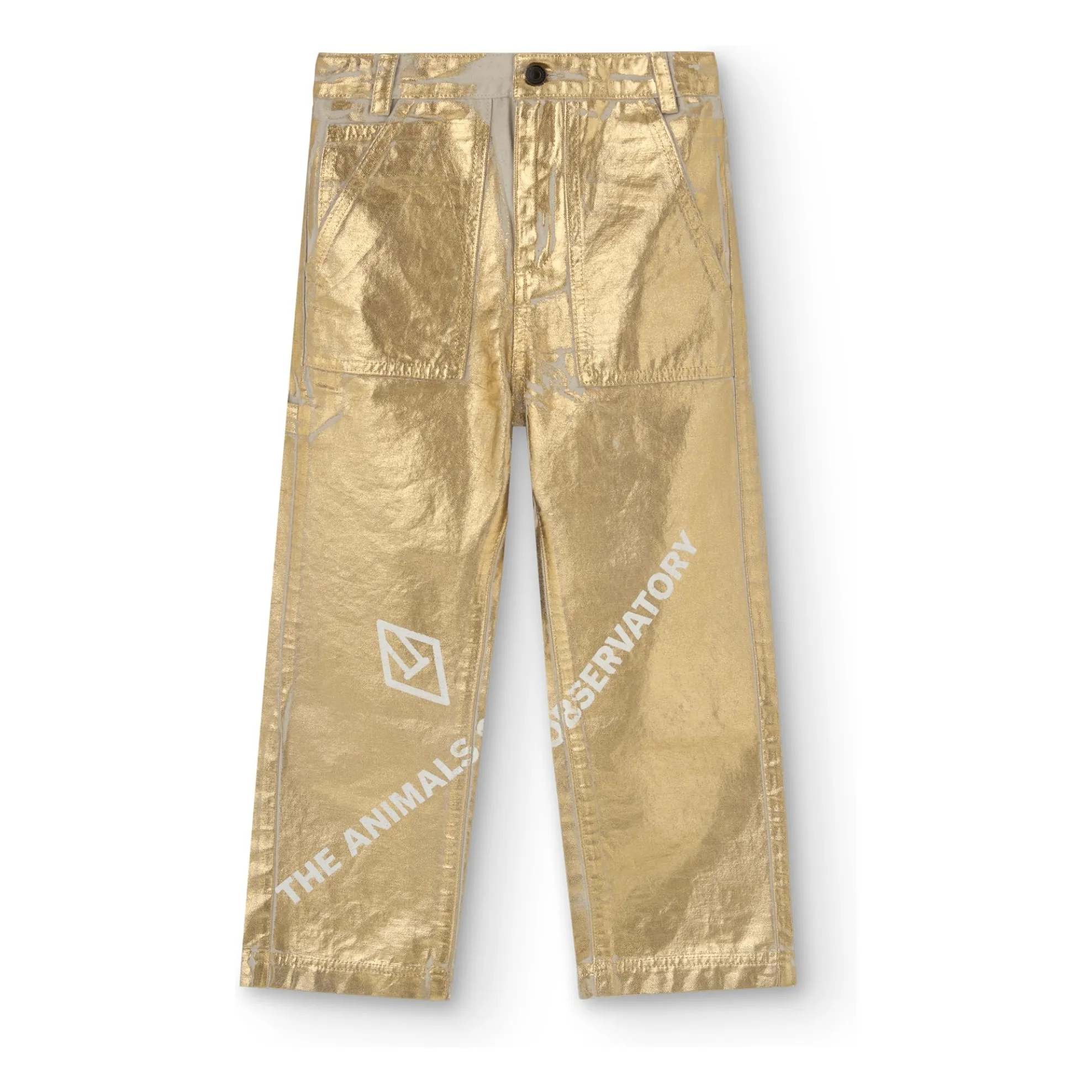 The Animals Observatory Gold Shiny Condor Pants