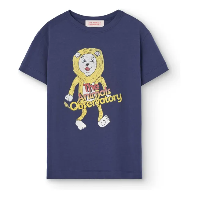 Rooster Lion T-shirt | Navy blue