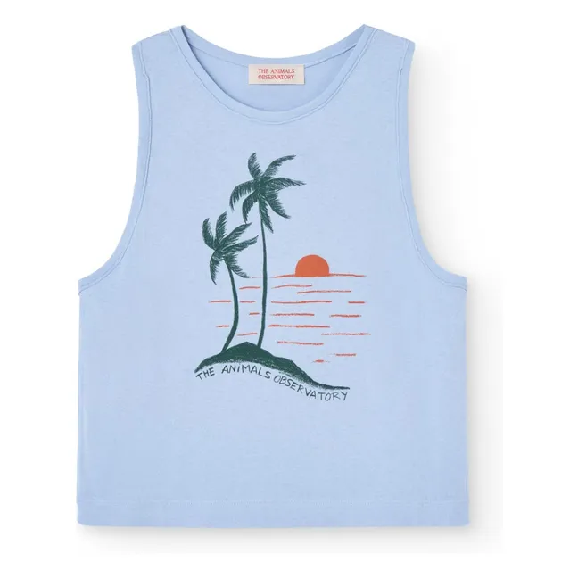 Canotta Frog Palm | Azzurro