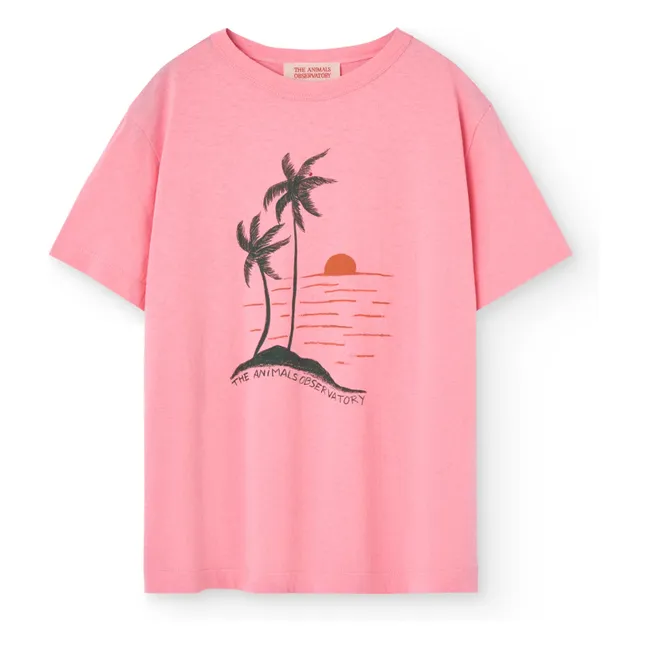 Big Rooster Palm T-shirt | Pink
