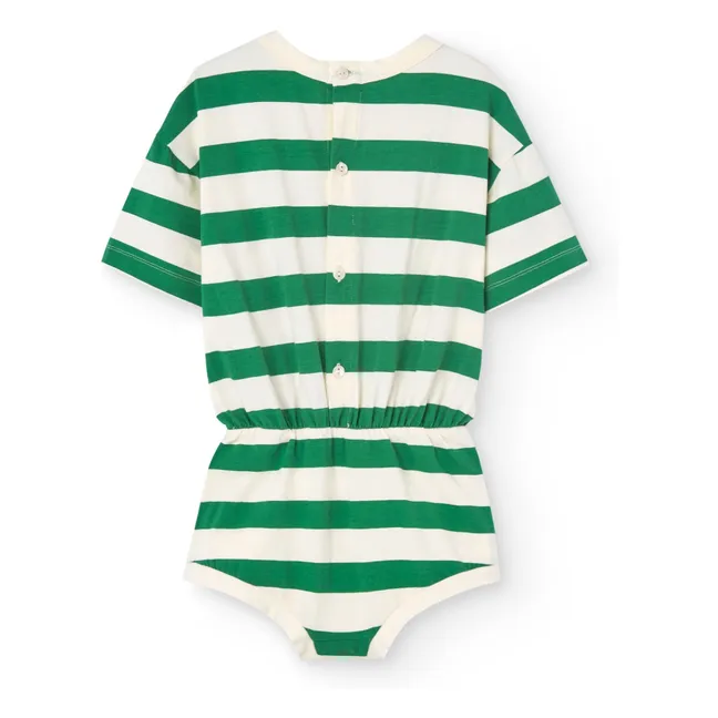 Koala Stripe Playsuit | Green