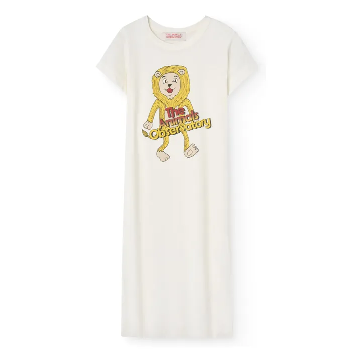Gorilla Lion dress | Ecru- Product image n°0