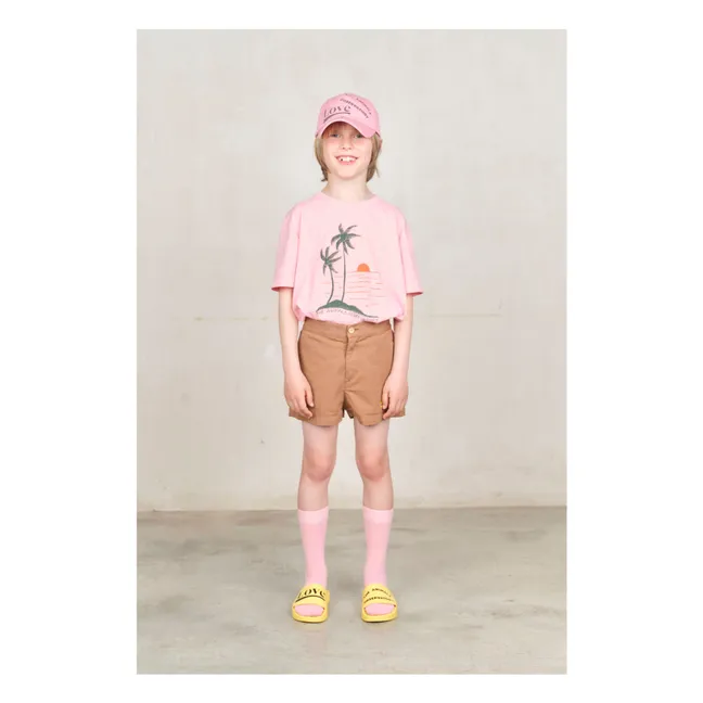 Big Rooster Palm T-shirt | Pink