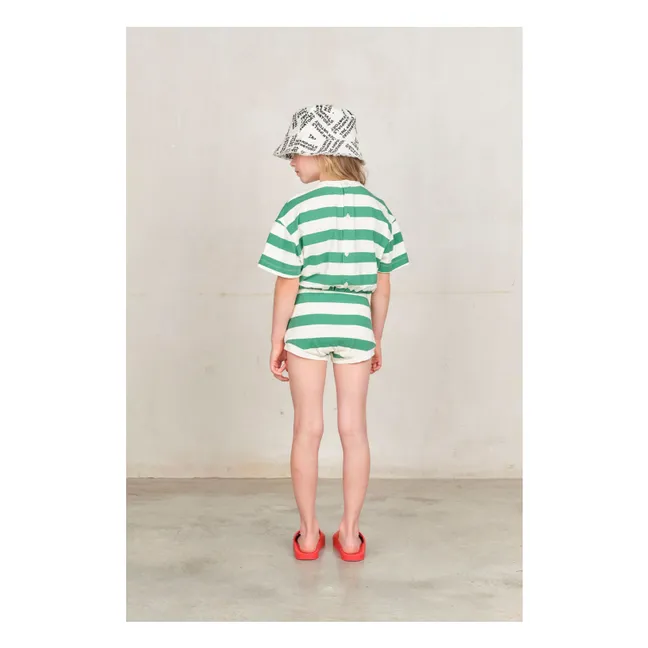 Koala Stripe Playsuit | Green