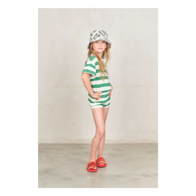 Koala Stripe Playsuit | Green