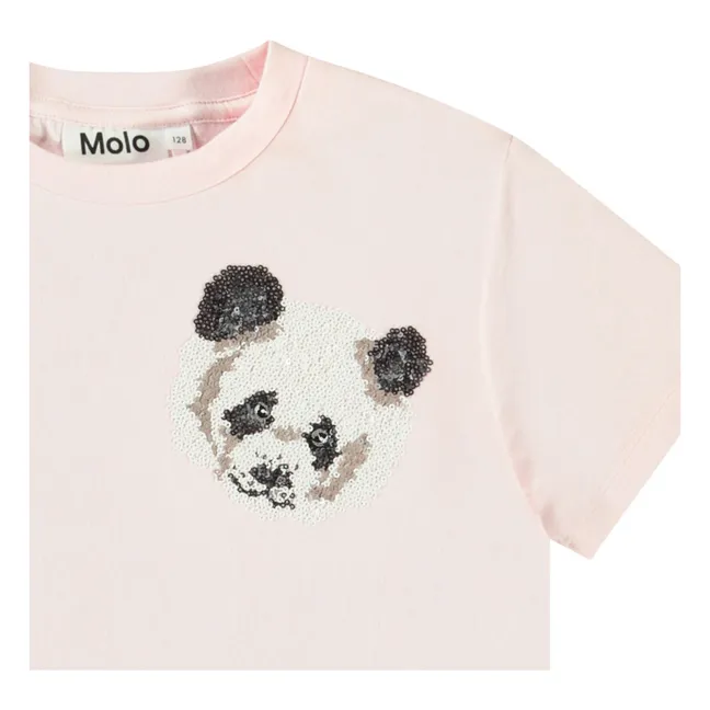 Camiseta de algodón orgánico Roxo Charlotte | Rosa Pálido