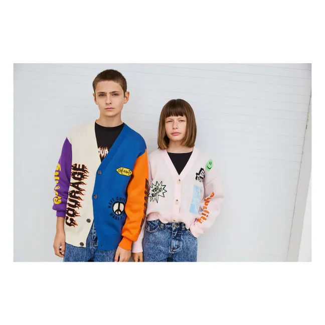 Chaqueta de punto de algodón orgánico Gilly | Rosa Pálido