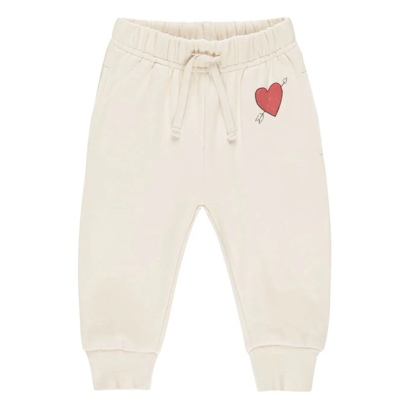 Jogger Cœur | Ecru- Image produit n°0